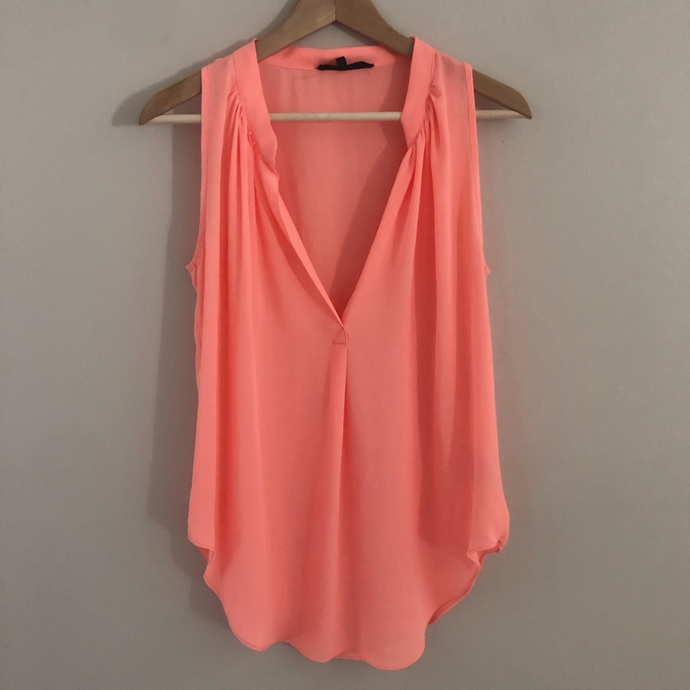 Olivaceous | Coral Sleeveless Blouse